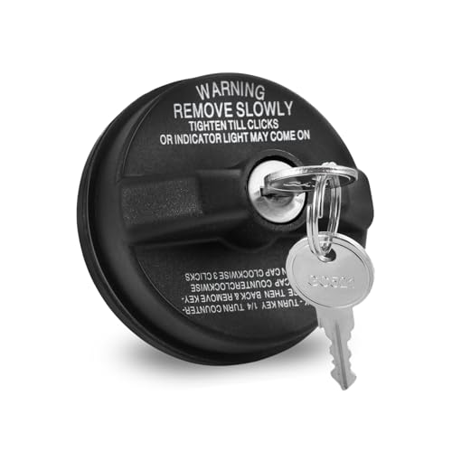 HABNVUON Locking Gas Cap Locking Gas Cap lock Fuel Tank Cap with Key for 4Runner Chevy Silverado 1500 2500 3500 Nissan GMC Subaru Buick 77300-47020 10504