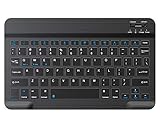 Melhor Teclado Bluetooth de 2025: Guia de Compra Completo 7 Teclado portátil sem fio bluetooth com notebook ultrafino à prova d'água recarregável teclado bluetooth celular universal iPad, tablet