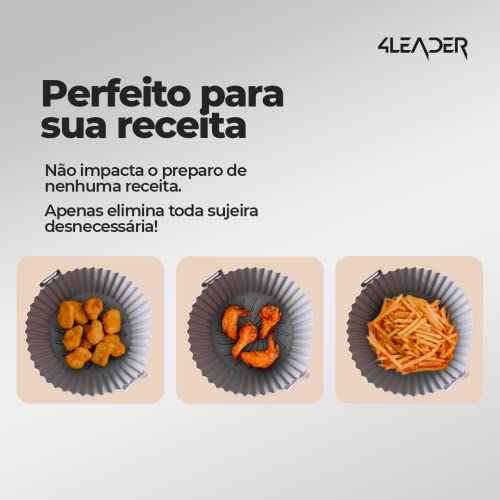 Cesta de Silicone para Air Fryer - Acessório Profissional para Frituras Saudáveis em Casa - Resisten