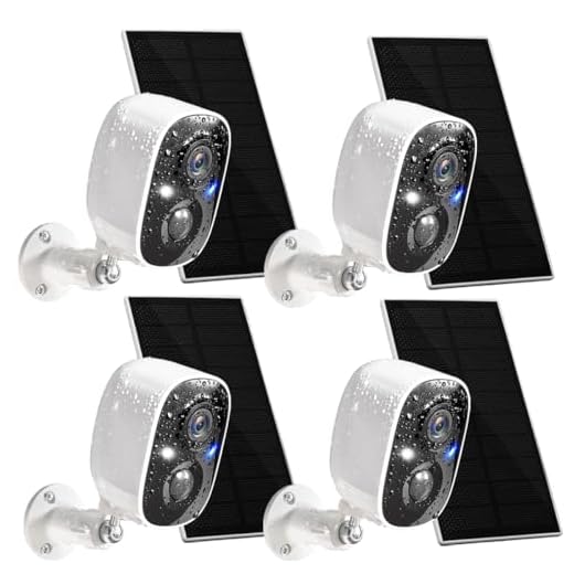 GMK Solar 4 Pack Wireless Security Cameras
