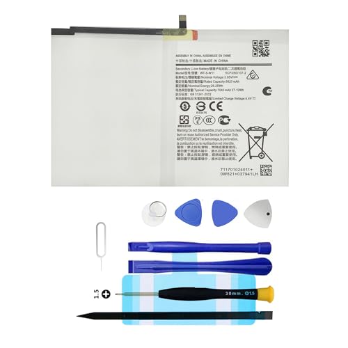 Vvuilsty WT-S-W11 Replacement Battery for Galaxy Tab A9+ Plus 11" SM-X210,Rechargeable 0 Cycle Battery Compatible with Samsung Galaxy Tab A9+ Plus 11" SM-X210 X215 X216 X218U with Repair Tool Kits