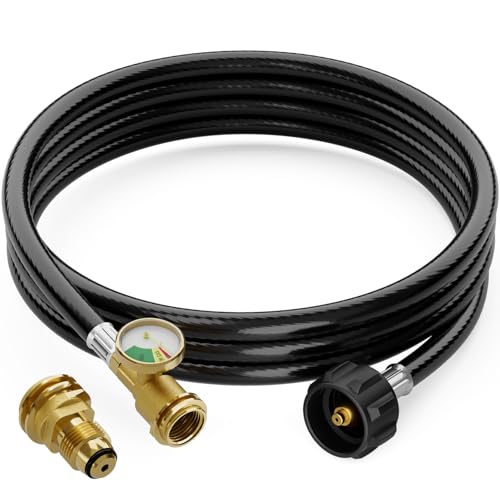 CALPOSE 12 FT Propane Extension Hose with Gauge by CALPOSE - Used condition - US$23.59