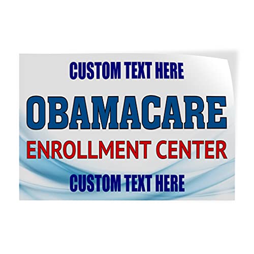 Custom Decal Stickers Multiple Sizes Obamacare Enrollment Center Industrial Vinyl Safety Sign Label Assisted Living Senior Care Personalized Text Here 12x8Inches