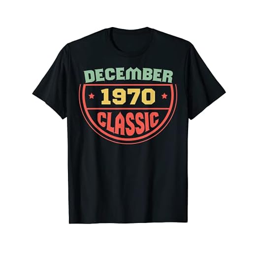 Diciembre 1970 Regalo Clásico Para Personas Nacidas En Diciembre 1970 Camiseta