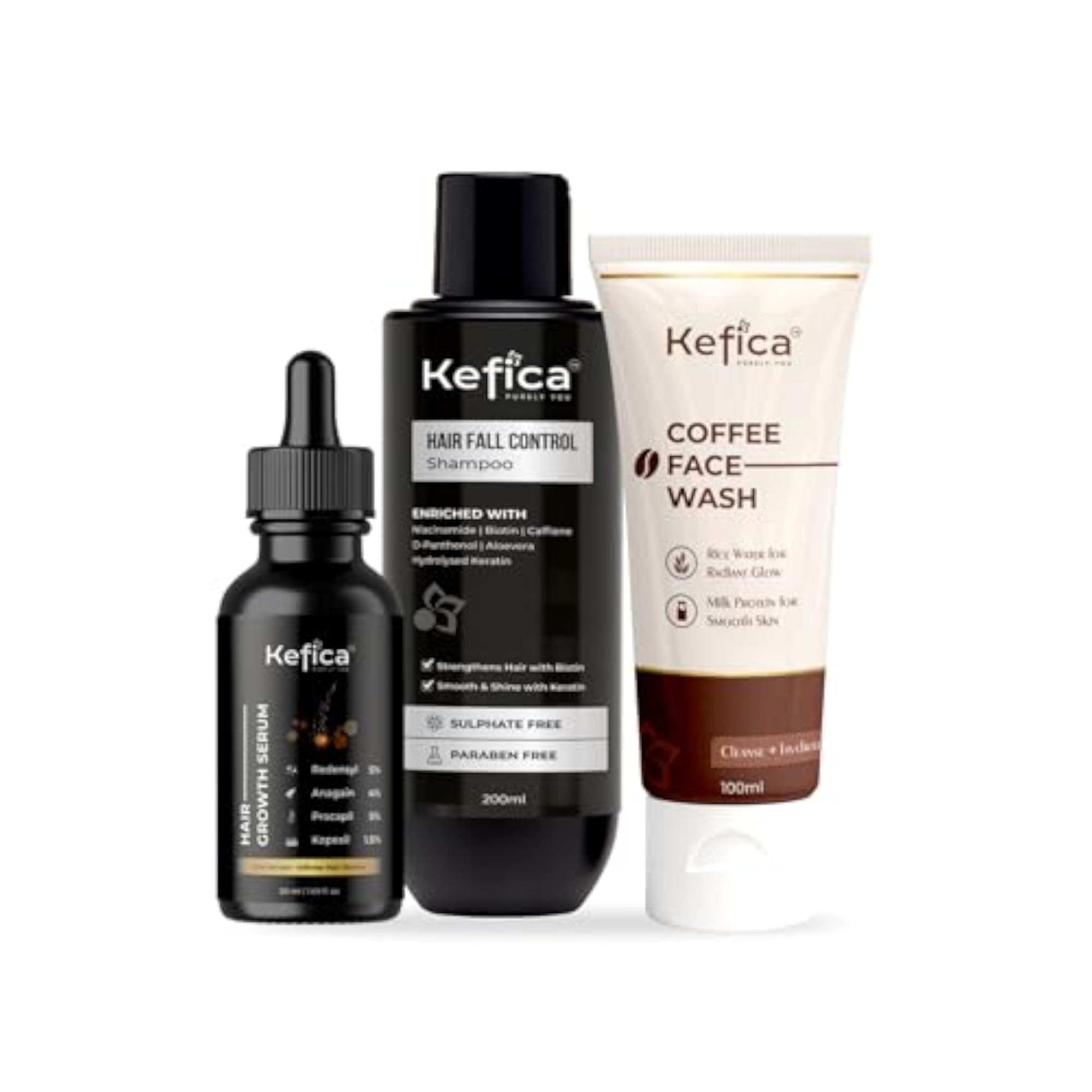 Skin & Hair Care Combo with Coffee Face Wash