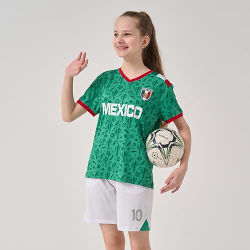 Image of Cnins Kids Soccer Jersey Kit for Boys & Girls- Breathable & Quick-Dry - Youth Soccer Football Training Gifts (2T-14Y)