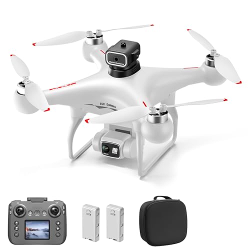 Kavolet Mini Quadricoptère avec Deux Caméras Haute Résolution avec Télécommande pour Avion télécommandé, Mini Avion pour éviter Les Obstacles Débutants, Adultes et Enfants (Blanche #-2)