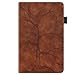 Portfolio Cover for Galaxy Tablet S10 Lite 5g, Unique Tree Design with Card Slots, Slim and Lightweight with Magnetic Auto Sleep Compatible with Galaxy Tab S9FE / S10FE / S10 Lite Case Brown