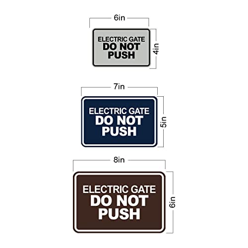 Panneau de portail électrique Do Not Push pour protéger votre motorisation - 2