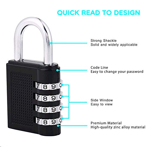 4-Digit-Combination-Padlock-Gym-Lock-School-Locker-Lock-Luggage-Padlock-Keyless-Locks-Heavy-Duty-Keyless-Resettable-Padlock-for-LockerBaggageSuitcasesBackpacks2-Pack