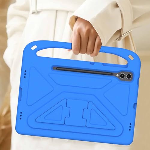 Étui Galaxy Tab S9 Plus antichoc en EVA bleu avec poignée support - 6