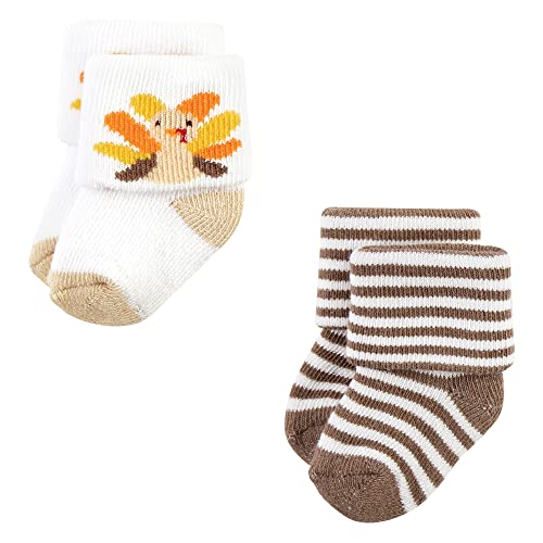 Hudson Baby Baby Boys' Holiday Newborn Terry Socks4