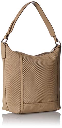 Frye Lena Leather Perf Hobo, Taupe #TOP1