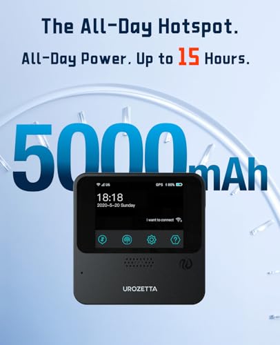 Image of FREEBOT Mobile Hotspot - 4G LTE Portable WiFi for Travel in 150+ Countries, Pocket WiFi Router 10-Device, 5000mAh Battery & No Contract /SIM, with 30GB US Data(30 Days) for Business, Trips & Outdoors