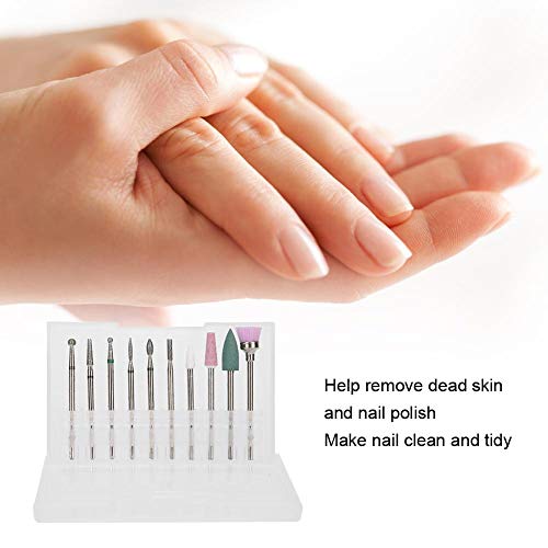 10st Nail Art Slijpkoppen, Manicure Pedicure Nagelboren voor Verwijdering van Dode Huid, Nagelschuren Polijstkoppen Set… - Afbeelding 5