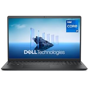 Dell 15 Laptop DC15250 15.6" FHD (1920 x 1080) 120Hz, Intel Core i7-1355U Processor, Intel UHD Graphics, 16GB DDR4 RAM, 512GB SSD, Windows 11 Home - Carbon Black