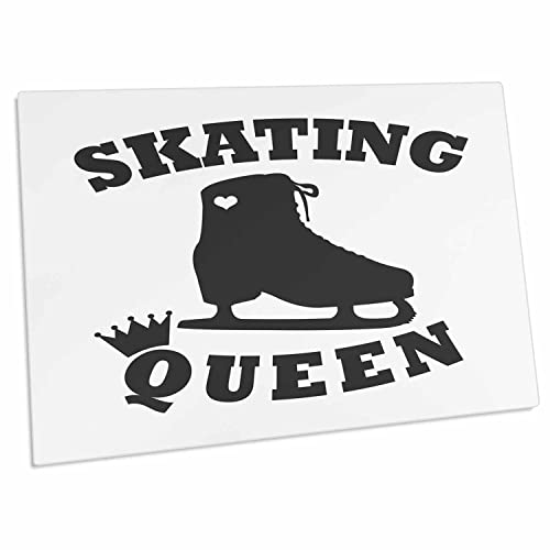 3dRose Ice Skating Queen - Dark Grey - Desk Pad Place Mats miniatura 1
