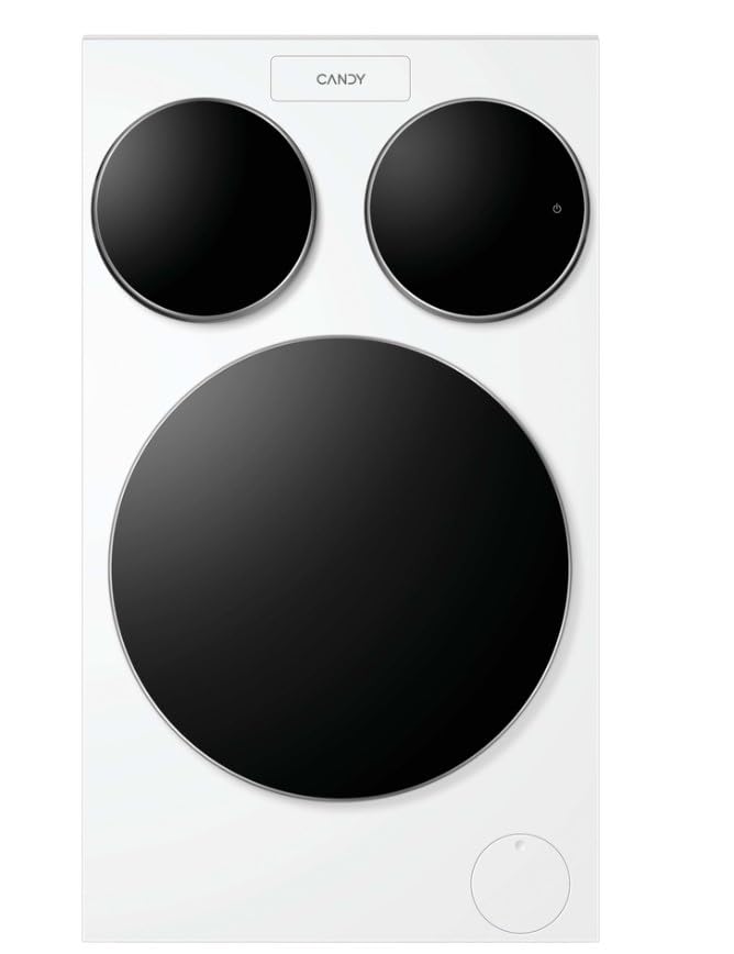 Candy MultiWash Waschmaschine 3 unabhängige Scheiben, 10 + 1 + 1 kg, 1400 U/min, Motoren Direct Drive, Selbstmontage, Smart AI, Klasse A, UV-Hygiene, Weiß