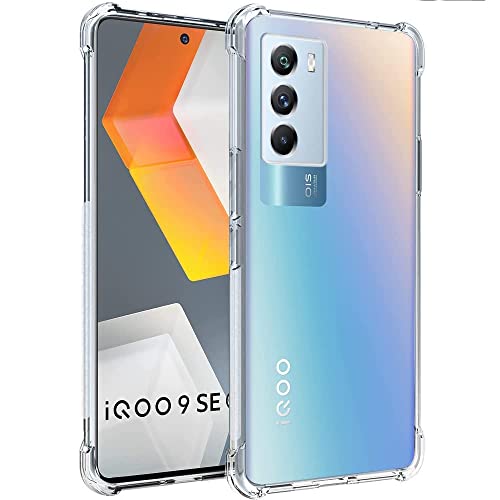 Image of Back Case Cover for iQOO 9 SE 5G (Transparent | Crystal Clear | Soft Flexible)