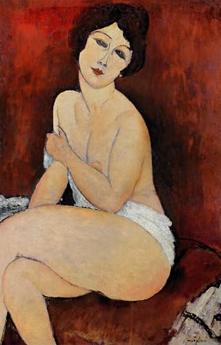 Tableau Modigliani Grand Assis pour créer une ambiance galerie de salon