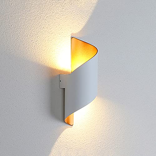 Applique murale métal en spirale luminaire design extérieur étanche IP65