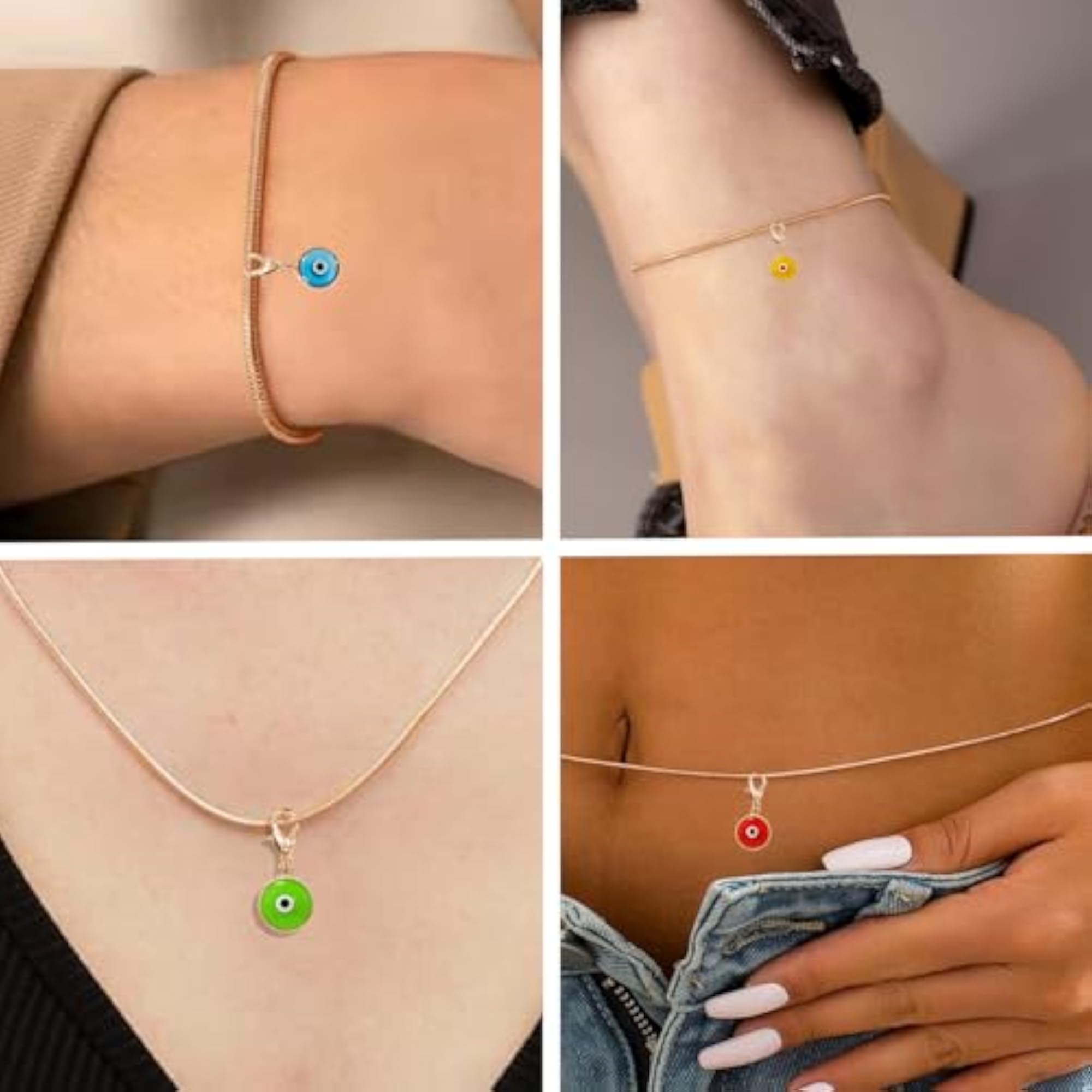 Evils Eye Keychain Charms for Women & Girls