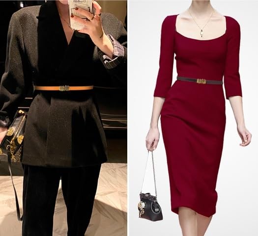 Leather Belt With Extended Decoration for Dress Suit Waist4