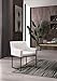 HomeRoots Beige Velvet Antique Brass Dining Chair