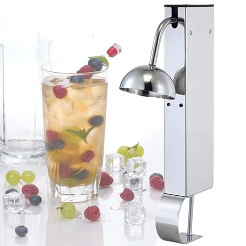 Escarchador De Copa De Co² Para Vino, Cuerpo De Acero Inoxidable, Duradero Y Resistente Al Desgaste, Enfriador InstantáNeo De Bebidas Con Luz Led, Para Bar, Restaurante, Cocina