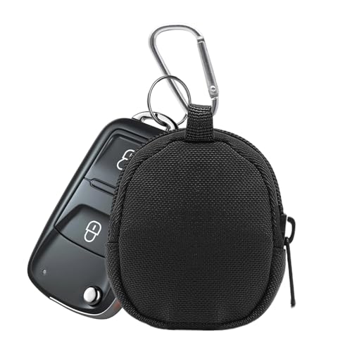 Mini Geldbörse für Herren Damen, Münzbeutel mit Reißverschluss & Schlüsselanhänger, Taktische Hüfttaschen, Rucksack Stil Kleingeldbörse für Reisen, Wandern, Erkundung, Angeln, Radfahren
