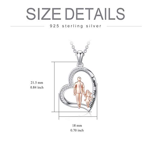 PROESS-S925-Sterling-Silver-Daughter-Heart-Pendant-Necklace-from-Dad-Mom-I-Love-You-Forever-Jewelry
