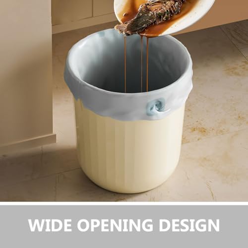 Caneca de basura pequeña de 12L beige para baño miniatura 6