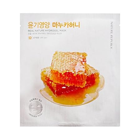 Amazon Com 3 Pack Nature Republic Real Nature Hydrogel Mask Manuka Honey Beauty