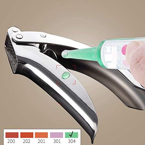 304 Stainless Steel Garlic Press, Portable Presser Mincer Chopper Crusher Slicer Grater Squeezer, Kitchen Tools