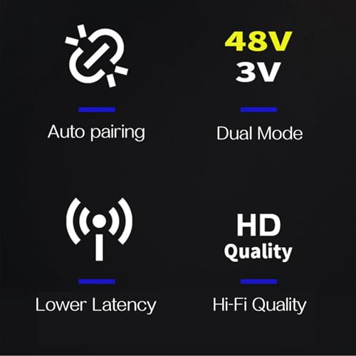 Micrófono inalámbrico UHF con emparejamiento automático y recepción de largo alcance para eventos 2