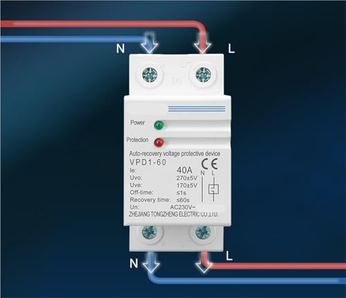 Disjoncteur de surtension 60A protégeant votre appareil de récupération 230V
