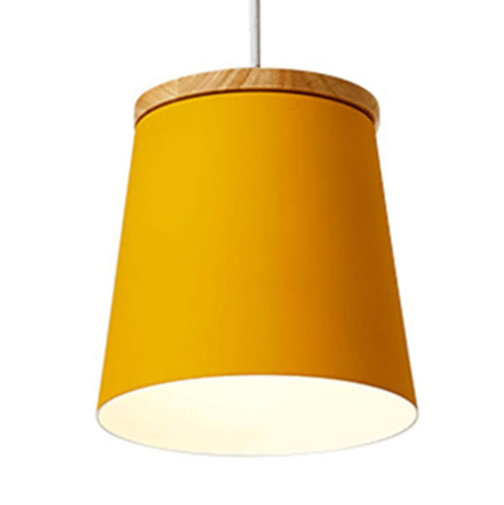 Suspension jaune E27 luminaire suspendu métal petit lustre de plafond cuisine chambre