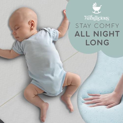 Waterproof Pack and Play Mattress Topper | 38" x 26" x 1.5" | Trifold Style - Breathable Soft Plush Foam - Portable Mattress Topper - Baby Foam Mattresses for Babies