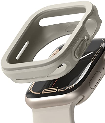 Image of Ringke Air Sports Compatible with Apple Watch 9 /8 /7 41mm Case, 4 /5 /6 /SE 40mm Case, Soft Flexible Rugged TPU Raised Bezel Frame Protective for 41mm / 40mm - Warm Gray