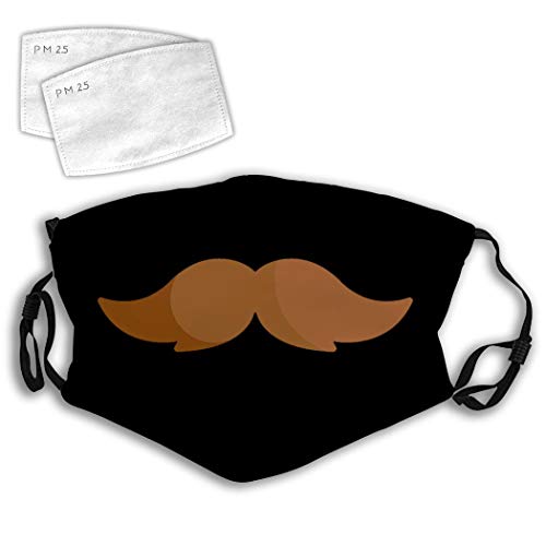 Beard Brown Mustache Cartoon Decorative Mouth Adjustable Ear Loops Dust Windproof Reusable Novelty
