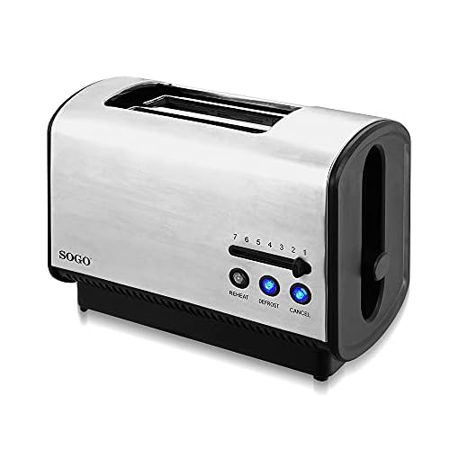 Sogo TOS-SS-5385 - Tostadora (acero inoxidable, 2 altavoces de 900 W)