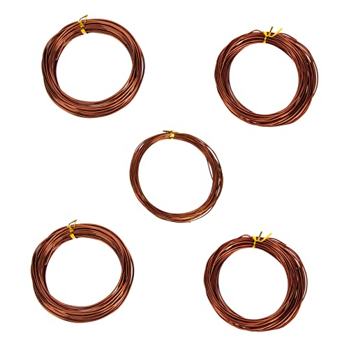 FUNOMOCYA Aluminum Bonsai Tool Set 5 Rolls of Climbing Frame Wire for Plant Training Sculpting