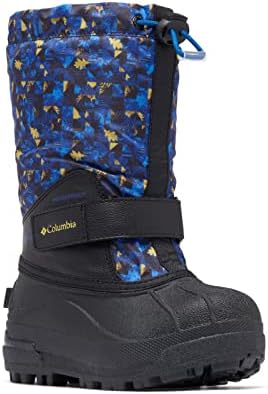 Columbia Youth Unisex Powderbug Forty Print, Black/Laser Lemon, 4 | Image 5