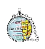 mapa de san francisco a los angeles por la costa El mejor regalo para amigos, joyería de moda.