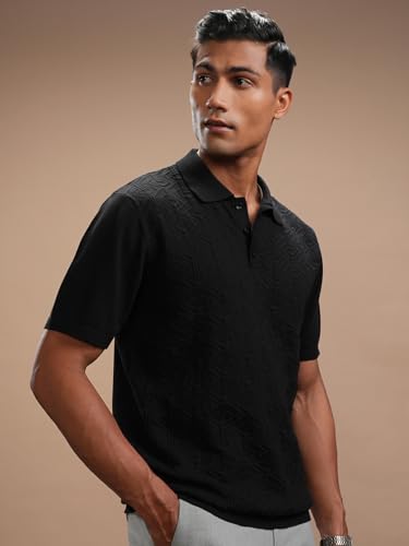 Image of Highlander Men's Rich Cotton Blend Classic Polo Tshirt | Flat Knit | Regular Fit | Polo T-Shirt|Band Collar,Stylish & Premium All Day Wear