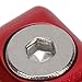 Qiilu Drop Away Rest Clamp Buckle Rest Clamp Buckle Rest Cable Clamp Buckle Metal Fastener Clip Archery Bowstring Adjustment Knob for Drop (Red)