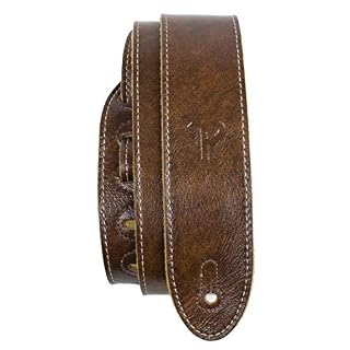 Perri’s Leathers Ltd. – Sangle de Guitare – Cuir Italien de Luxe – Châtaigne – Ajustable – Pour Guitares Acoustiques… - Les Beatles, Paul McCartney, John Lennon, RIngo Starr, George Harrison