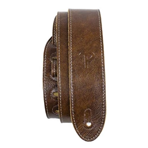 Perris 6554 Deluxe marrón con base de ante correa de piel italiana de