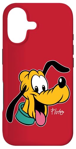 Image of Disney Pluto Big Face Retro Character Trip Matching Case for iPhone 17