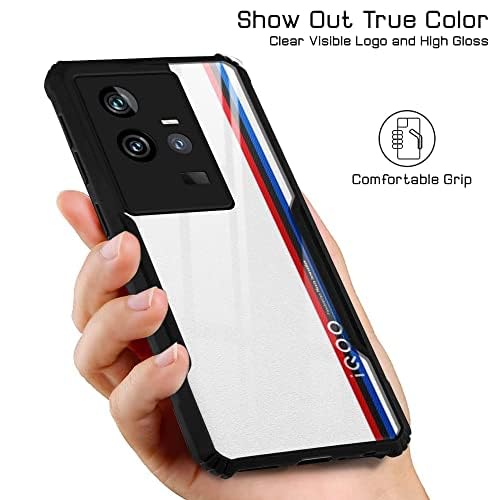 Image of Jkobi Back Cover Case for Vivo iQOO 11 5G (Shockproof with Polycarbonate Clear Panel | Professional Black)